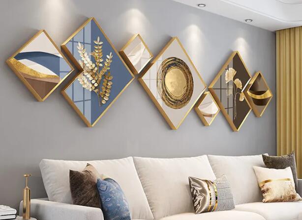 【7枚セット】パネルアート キャンバスアート 抽象画 abstract おしゃれ ウォールアート 店舗 ショップ 商用 インテリア 壁掛け雑貨 アートパネル