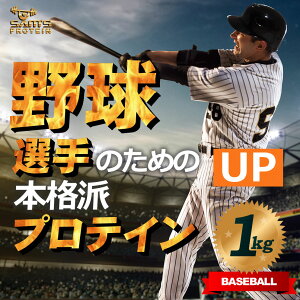 サムズプロテインアスリート野球選手ベールボールプロテインUP1kg(約40回分)リッチココア味/ミックスフルーツ味