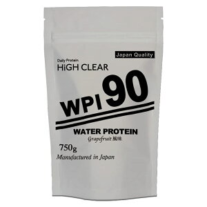 ハイクリアー WPI90 ウォータープロテイン グレープフルーツ風味 750g ホエイプロテイン 女性 女性用 男性 男性用 ダイエット 筋トレ