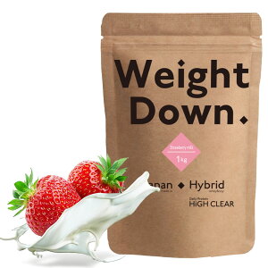 HIGHCLEARハイクリアーウェイトダウンプロテインプレミアム1kg(約40回分)ストロベリーミルク風味HI2D004