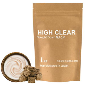 HIGHCLEARハイクリアーウェイトダウンマッハプロテイン1kg(約40回分)黒糖ほうじ茶ラテ風味HID008