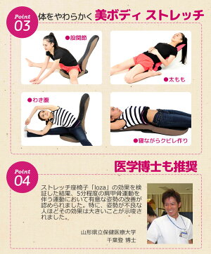 ストレッチポール骨盤クッション座椅子の1台3役ストレッチ習慣座椅子「loza」ダイット器具ダイエットクッション【メッシュタイプ】