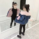 デニムジャケット キッズ デニムジャケット 秋冬 女の子 折襟 ショート丈ジャケット アウター ジャケット デニム 長袖 無地 カジュアル 可愛い お出かけ 子供服 おでかけ フォーマル