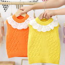 レースベスト キッズ 丸襟 ベスト インナーベスト 女の子 秋冬 ニットベスト ニット ショート丈 かわいい フリルベスト 無地 シンプル カジュアル おしゃれ 子供服 インナーウエア おしゃれベスト 入園 送料無料