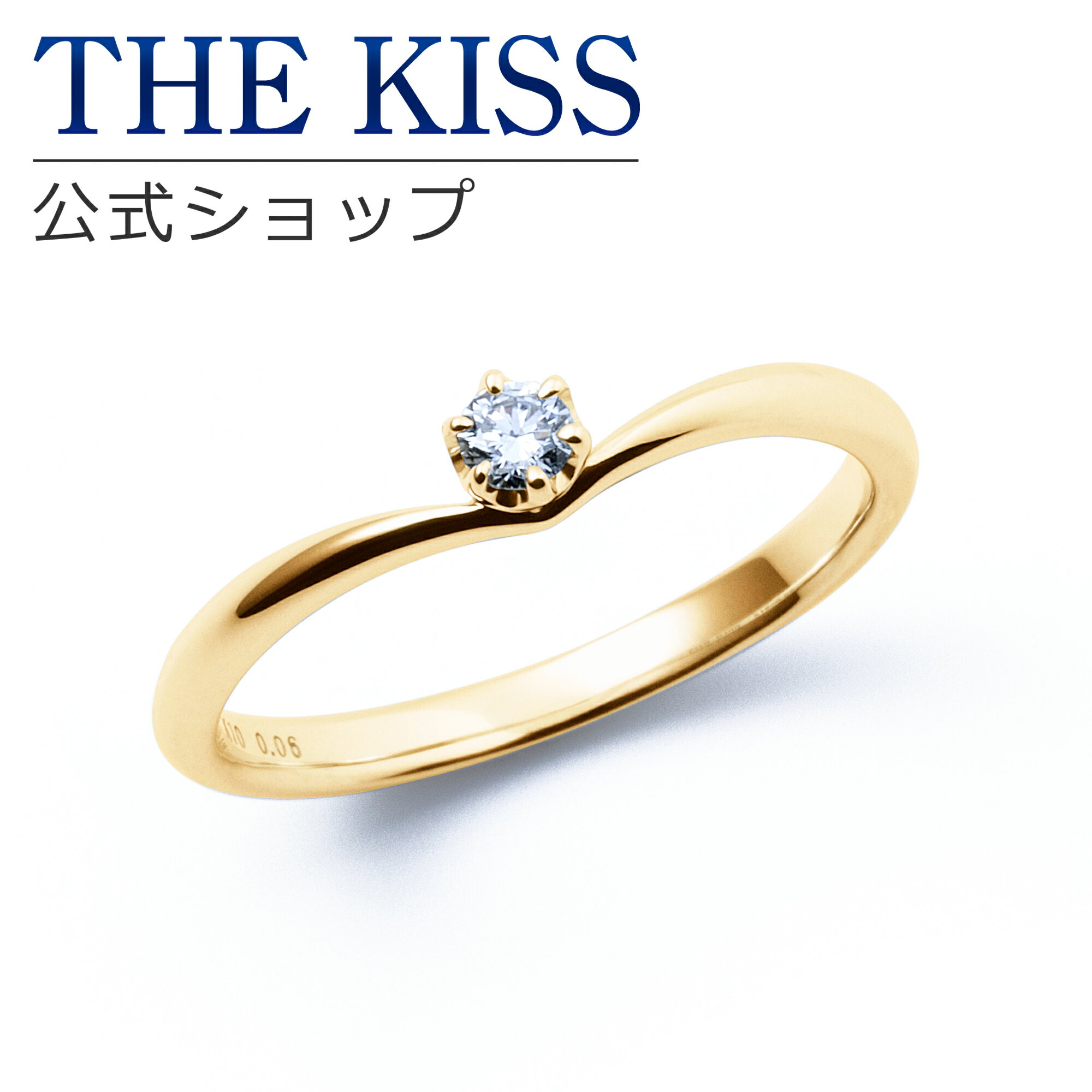 楽天THE KISS 公式ショップ【ラッピング無料】【刻印無料】【THE KISS Anniversary】 THE KISS 公式ショップ K10 イエローゴールド マリッジ リング 結婚指輪 ペアリング （ レディース 単品 ） yg カップル 人気 ジュエリーブランド THEKISS ザキッス 指輪 7581122001 シンプル 女性 ブライダル