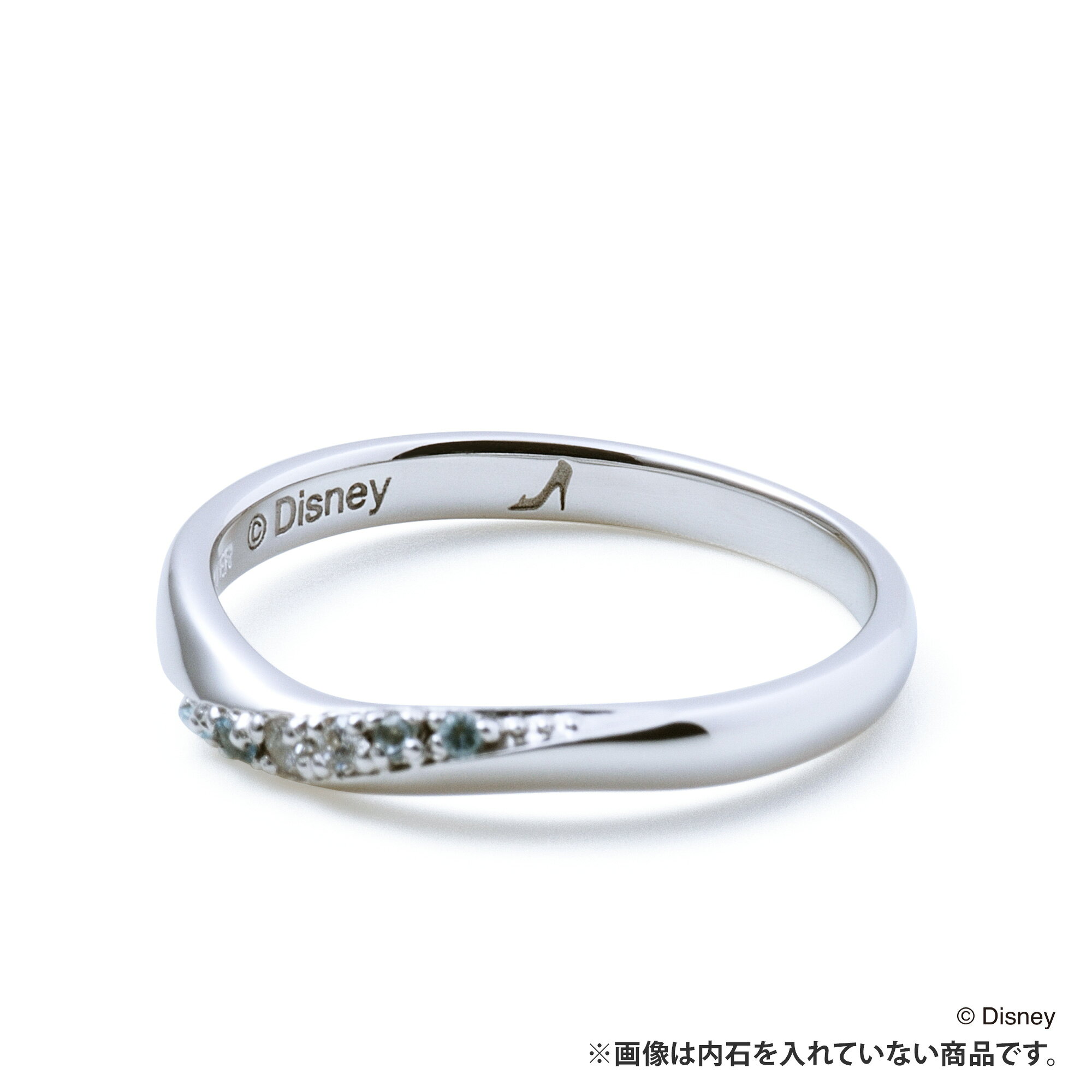 THE KISS 公式ショップの【結婚指輪】【ラッピング無料】【刻印無料】【ディズニーコレクション】 ディズニー K10ホワイトゴールド マリッジ リング ディズニープリンセス シンデレラ THE KISS Anniversary ザキッス 指輪 DI-7621117031-7621117041 セット 男性 女性 2個セット アニバーサリー｜アングル2