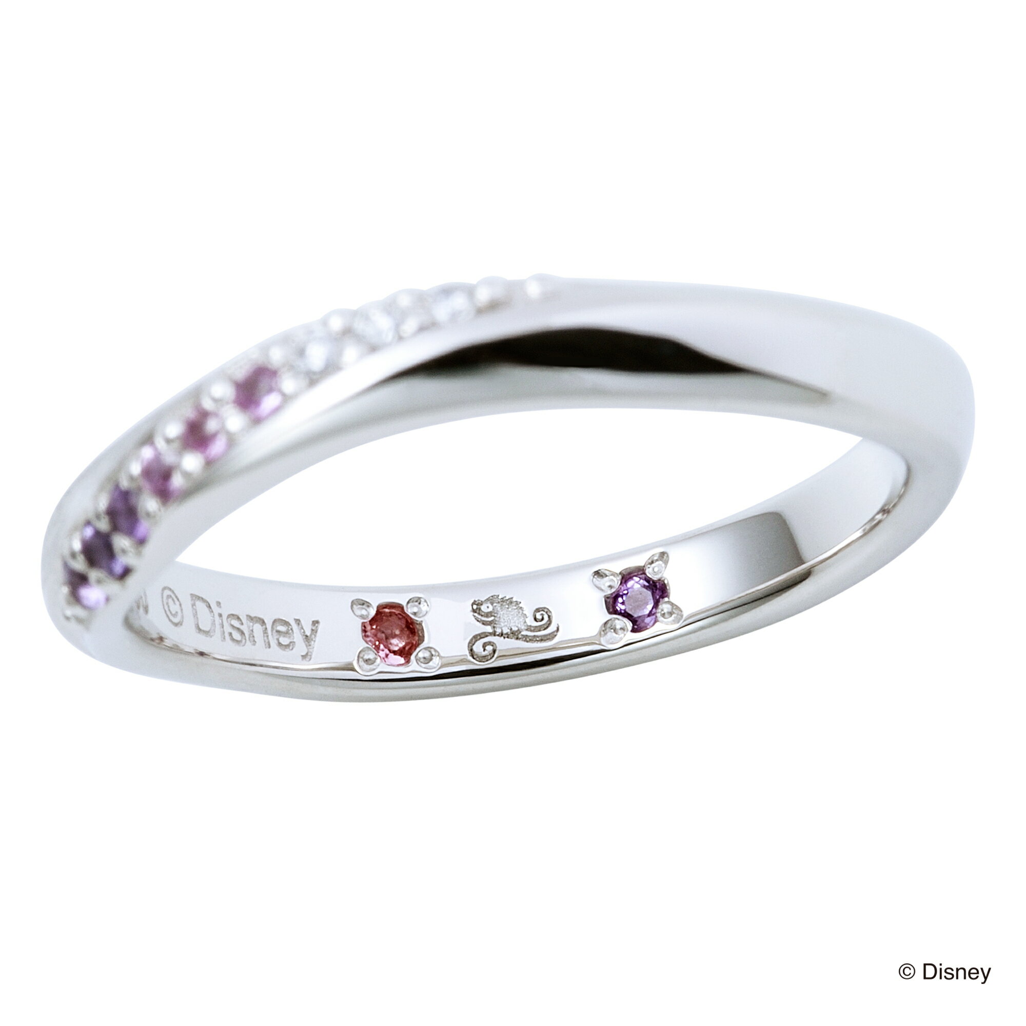 【ラッピング無料】【刻印無料】【ディズニーコレクション】プラチナ マリッジ リング 結婚指輪 ディズニープリンセス ラプンツェル ペアリング THE KISS ザキッス 指輪 誕生石 塔の上のラプンツェル DI-7061117072-7061117082 シンプル 男性 女性 2個セット ザキス 夏 浴衣