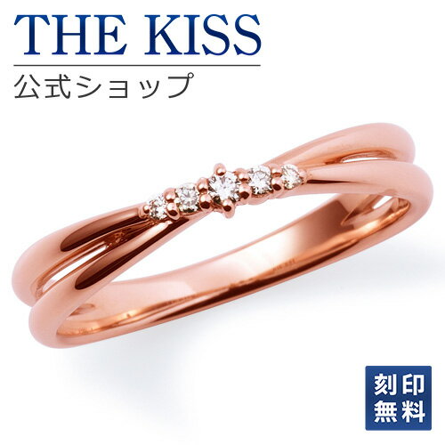 【Free Gift Wrapping】【Free Engraving】【THE KISS Anniversary】 THE KISS Official Shop K10 Pink Gold Marriage Ring Wedding Ring Pair Ring (Women's Single Ring) pg Couple Popular Jewelry Brand THEKISS The Kiss Ring K-R2201PG Simple Women's Anniversary