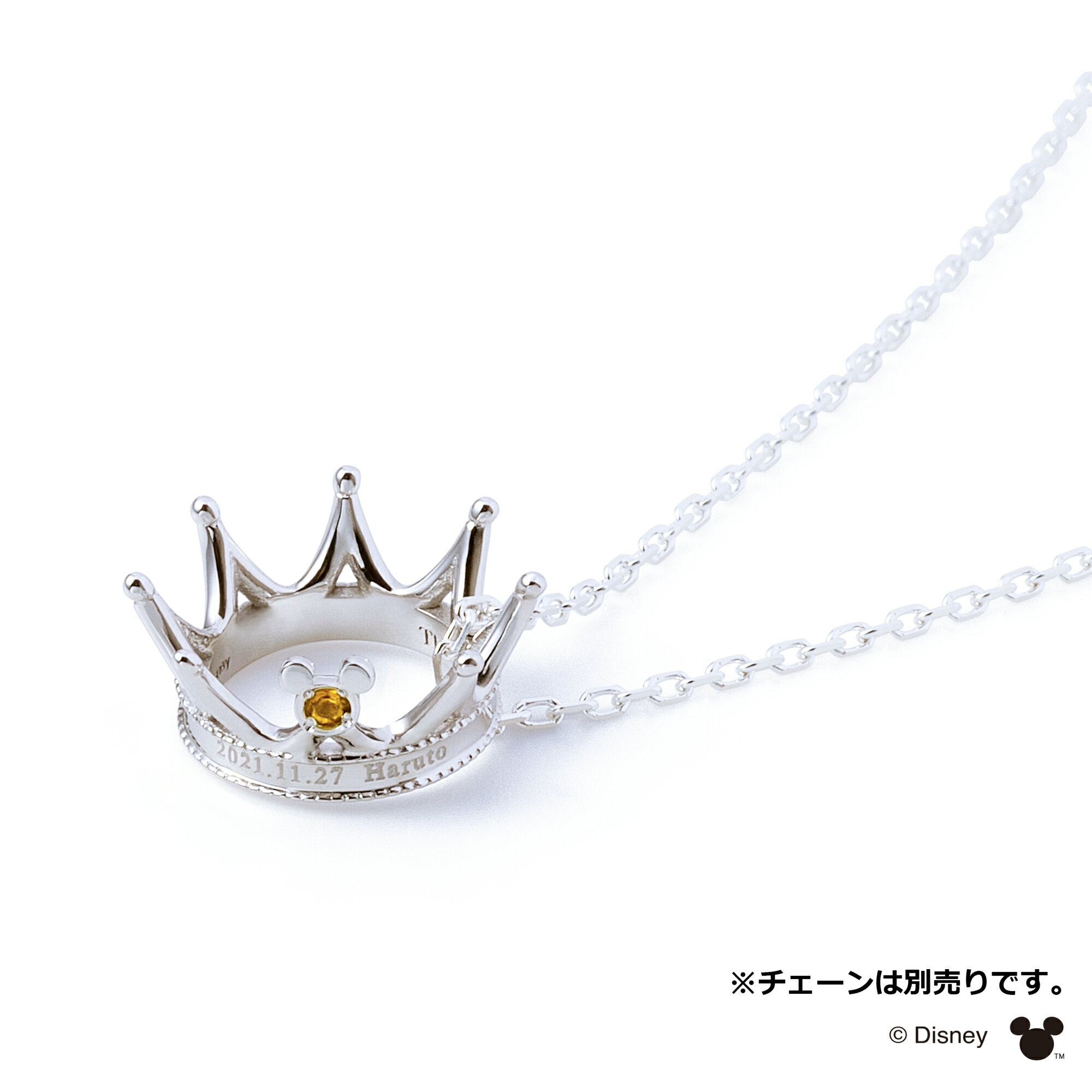 【ラッピング無料】【刻印無料】【ディズニーコレクション】ディズニーベビーリング隠れミッキーマウスTHEKISSネックレスペンダントトップシルバー誕生石出産記念出産祝い誕生祝いお名前誕生日体重内祝いDI-BACH0451-SVザキス母の日【代引不可】