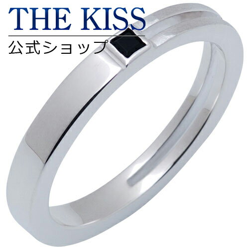 【ラッピング無料】【アウトレット】THE KISS 公式ショップ シルバー ペアリング （ メンズ 単品 ） ペアアクセサリー カップル に 人気 の ジュエリーブランド THEKISS ペア リング・指輪 プレゼント TR215BK ブライダル【あす楽対応（土日祝除く）】