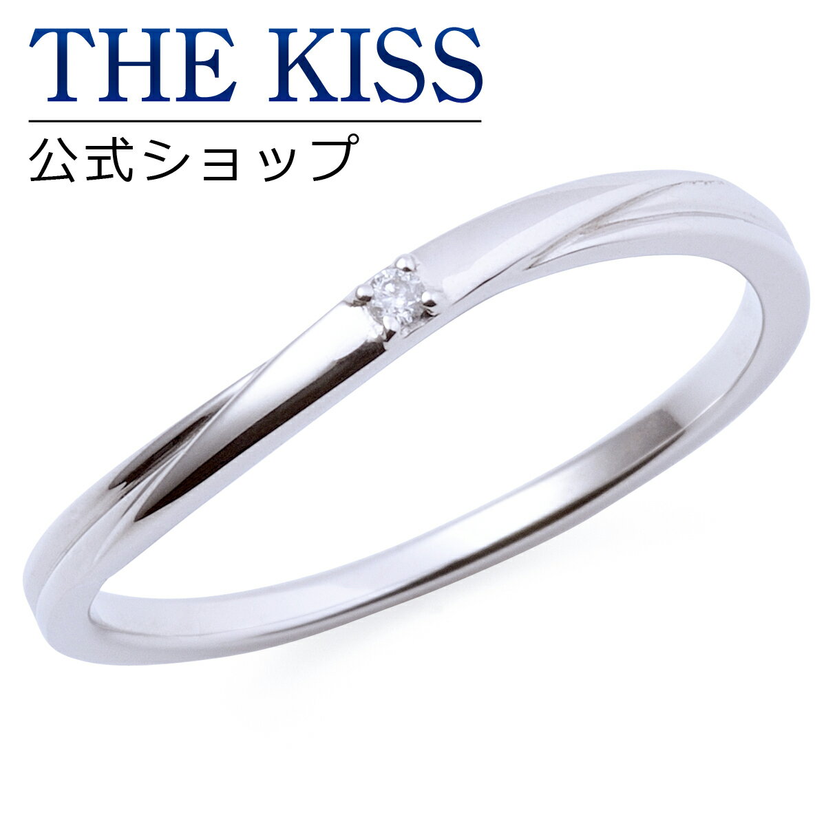 楽天THE KISS 公式ショップ【ラッピング無料】【THE KISS sweets】【ペアリング】 K10ホワイトゴールド メンズ リング （メンズ単品） K-R1811WG ☆ ゴールド ペア リング 指輪 ブランド GOLD Pair Ring couple【あす楽対応（土日祝除く）】