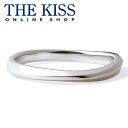 【ラッピング無料】【THE KISS sweets】K10ホワイトゴールド メンズ リング☆【あす楽対応(土日祝除く)】