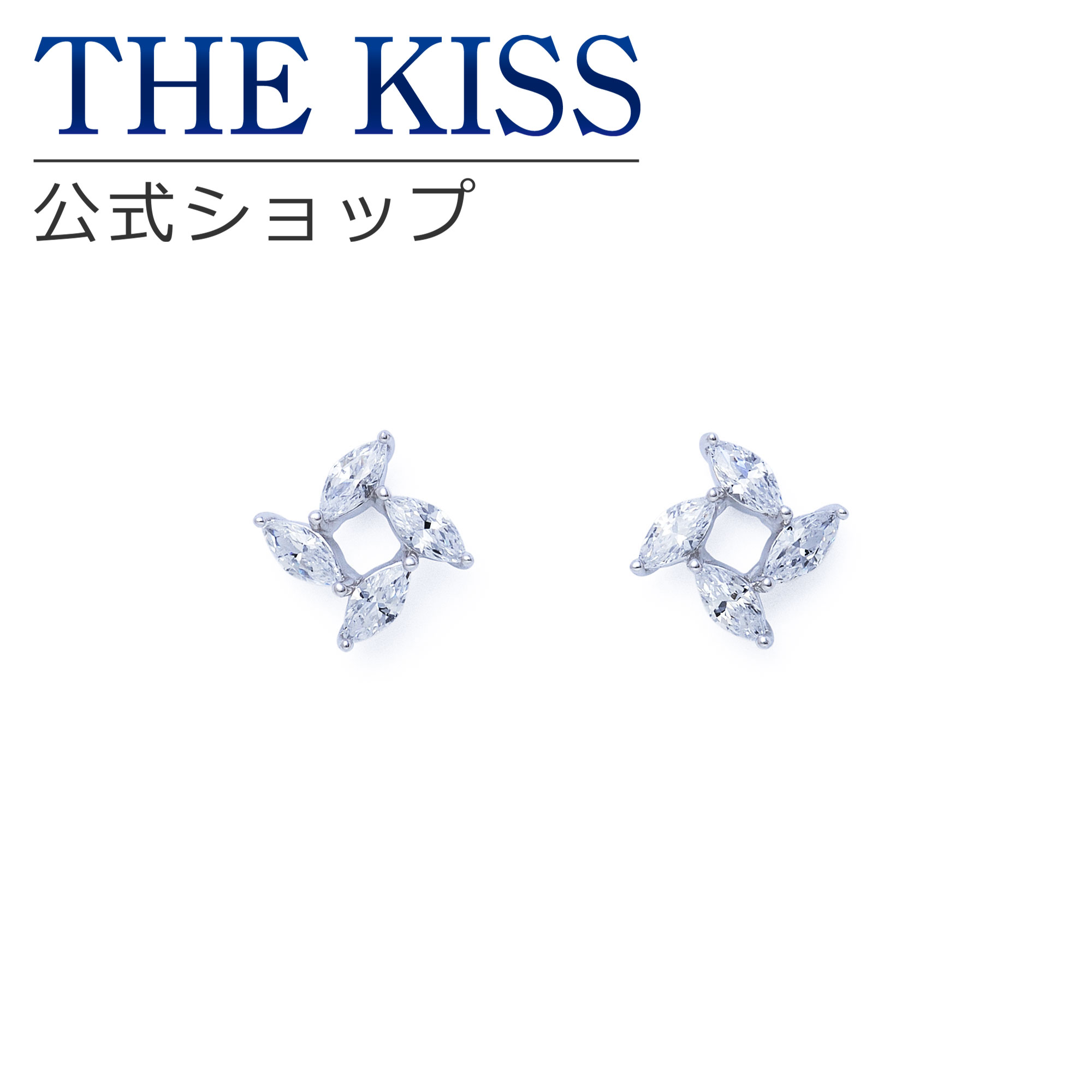 Rakuten - 【ラッピング無料】THE KISS 公式ショップ シルバー925 ピアス レディースジュエリー アクセサリー ジュエリーブランド THEKISS レディースピアス プレゼント SPE1048 アニバーサリー【あす楽対応（土日祝除く）】