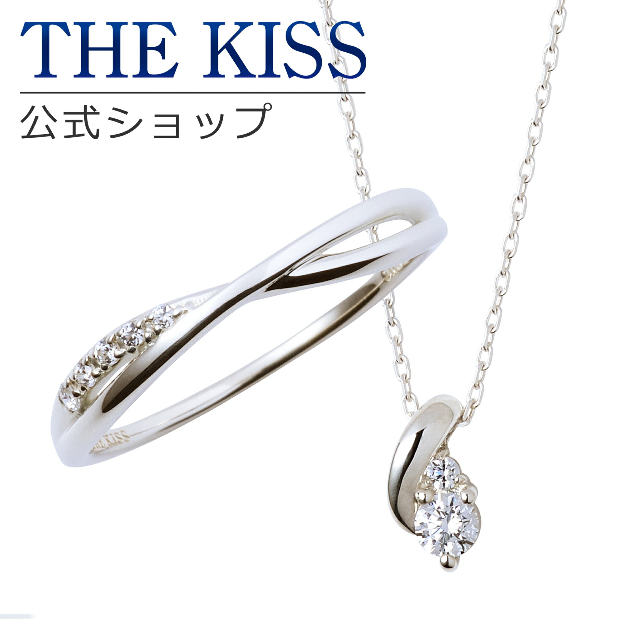 楽天THE KISS 公式ショップ【ラッピング無料】THE KISS 公式ショップ レディースセット レディースリング レディースネックレス レディースジュエリー・アクセサリー ジュエリーブランド THEKISS 指輪 ペンダント SR2016CB-SPD262CB セット シンプル 夏【あす楽対応（土日祝除く）】