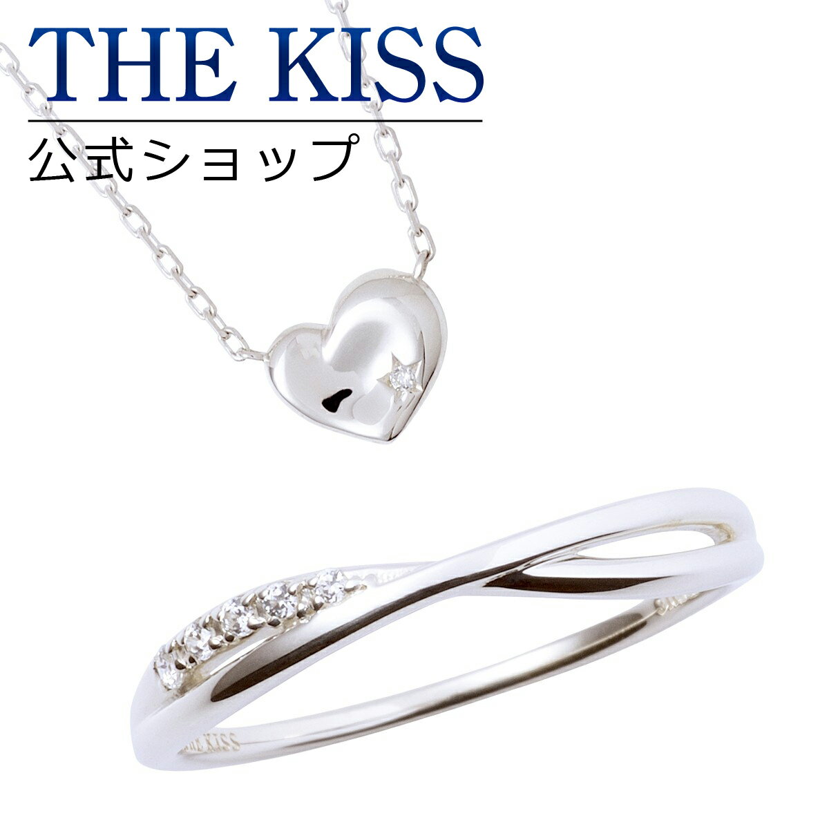 【ラッピング無料】THE KISS 公式ショップ レディースセット レディースリング レディースネックレス レディースジュエリー・アクセサリー ジュエリーブランド THEKISS 指輪 ペンダント プレゼント SR2016CB-SPD270DM セット 夏 【あす楽対応（土日祝除く）】