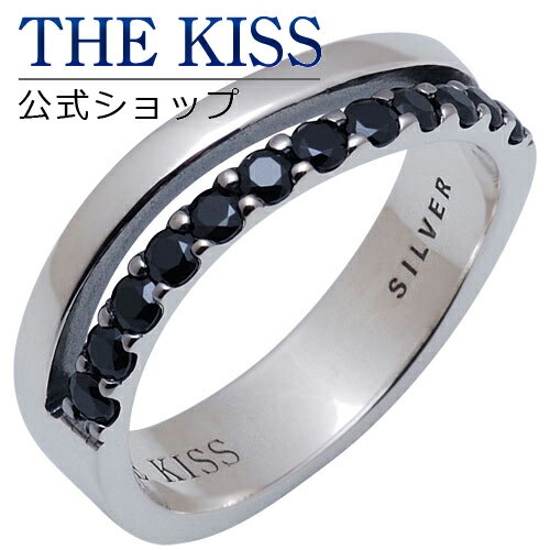 【楽天スーパーセール】【SALE 50%OFF】【半額】THE KISS 公式ショップ シルバー ペアリング （メンズ 単品 ） ブラックキュービック ペアアクセサリー カップル に 人気 の ジュエリーブランド ペア リング・指輪 SR1829BK-CB ザキス 【送料無料】 【あす楽対応】