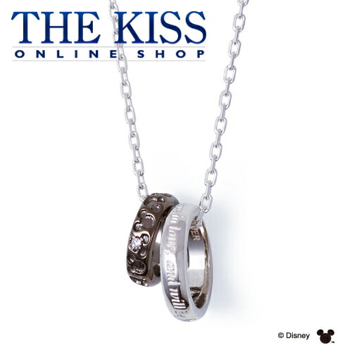 【ラッピング無料】【ディズニーコレクション】 ディズニー ネックレス 隠れミッキーマウス THE KISS ペア ネックレス・ペンダント シルバー ダイヤモンド （メンズ 単品） DI-SN701DM ブライダル【あす楽対応（土日祝除く）】