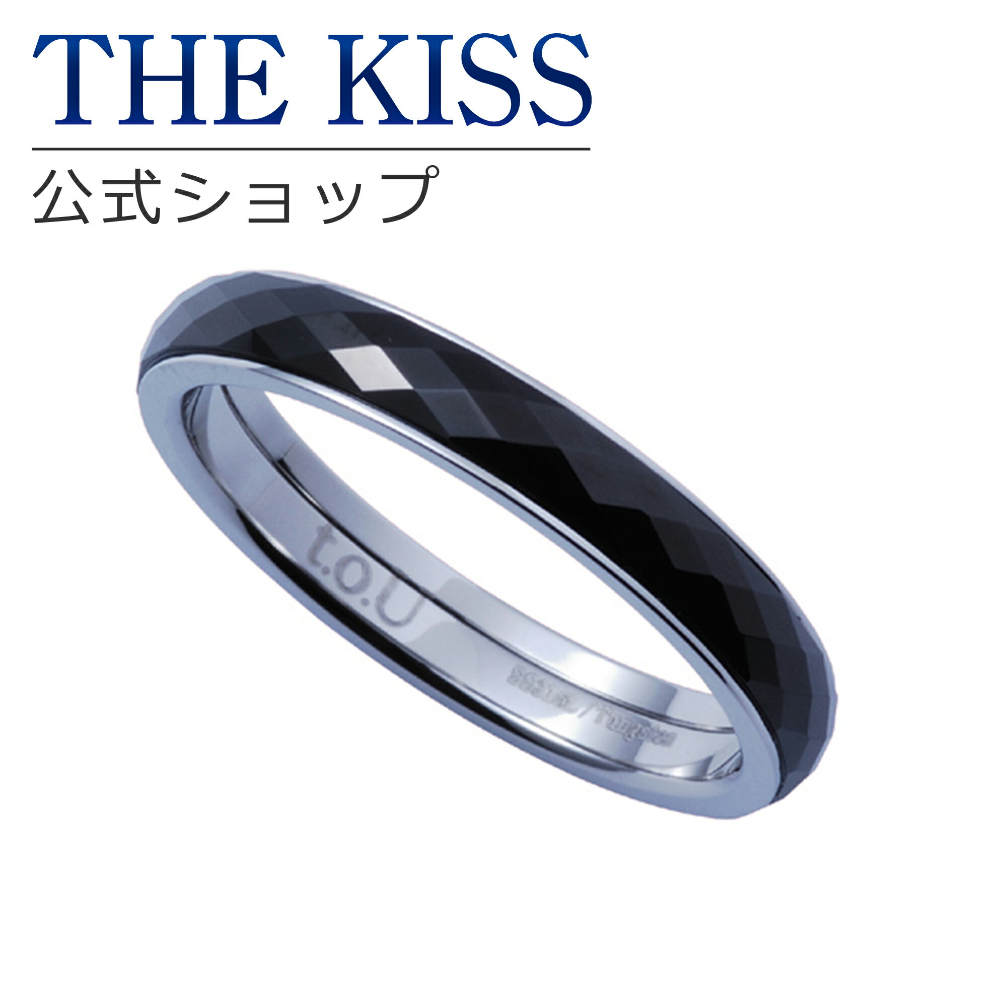 【ラッピング無料】THE KISS 公式ショップ ペアリング 太め 金属アレルギー対応 サージカルステンレス レディース メンズ 単品 ペアアクセサリー カップル 人気 ジュエリーブランド THEKISS 指輪 記念日 プレゼント TR3067 ザキス 母の日 【あす楽対応（土日祝除く）】