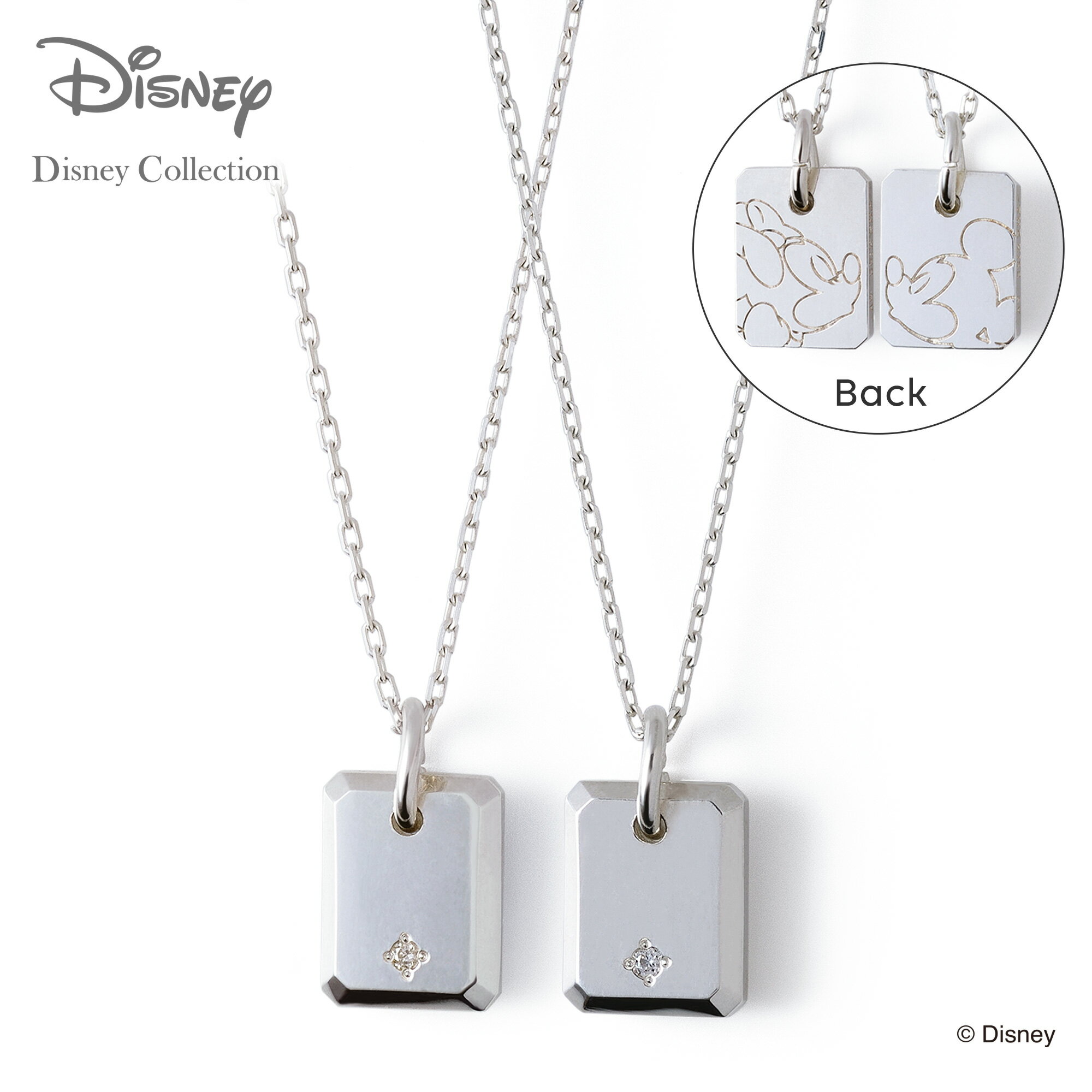 【THE KISS 公式ショップ】【ラッピング無料】【ディズニーコレクション】 ディズニー ネックレス ミッキーマウス & ミニーマウス THE KISS ペア...