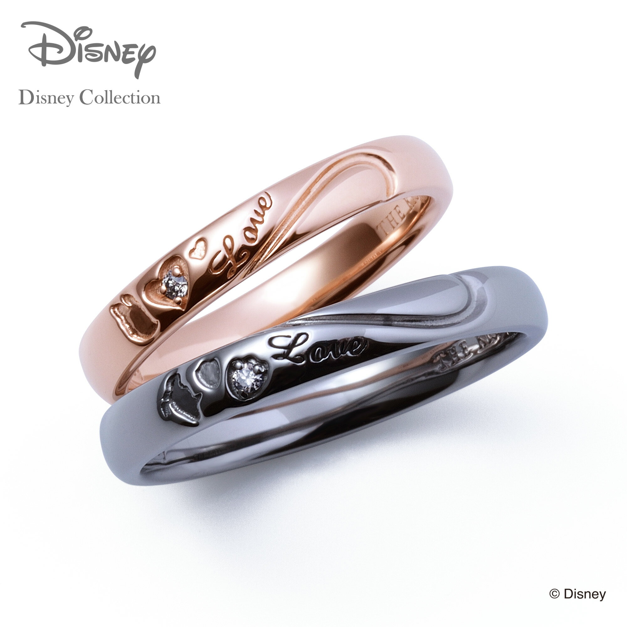 【THE KISS 公式ショップ】【ラッピング無料】【ディズニーコレクション】 ディズニー ペアリング ドナルドダック&デイジーダック THE KISS リング...