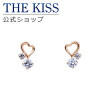 THE KISS 公式サイト K10 ピンクゴールド ピアス キュービックジルコニア ハート ピアス レディースジュエリー・アクセサリー ジュエリーブランド THEKISS レディースピアス 記念日 プレゼント IS0923CB ザキス 