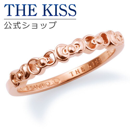 ピンクゴールド 指輪 【ラッピング無料】【ハローキティ×THE KISSコラボ】キティ ピンクゴールドコーティング リボン レディースピンキーリング☆ シルバ- レディース リング 指輪 ブランド ☆ SILVER Ladies Ring couple【あす楽対応（土日祝除く）】