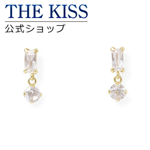 【ラッピング無料】THE KISS 公式ショップ K10 イエローゴールド ピアス キュービックジルコニア ピアス レディースジュエリー・アクセサリー ジュエリーブランド THEKISS レディースピアス プレゼント SA-107CB ザキス 秋 【土日祝日もあす楽対応】