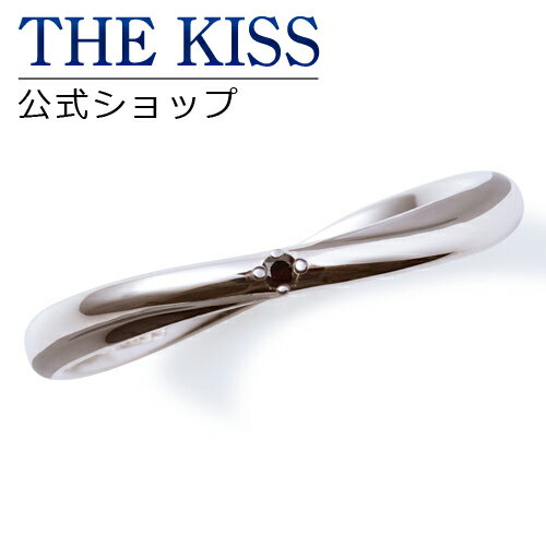 THE KISS 公式ショップ シルバー ペアリング （メンズ 単品 ） ブラックダイヤモンド ペアアクセサリー カップル に 人気 の ジュエリーブランド THEKISS ペア リング・指輪 SR6076BKD ザキス 母の日 【あす楽対応（土日祝除く）】