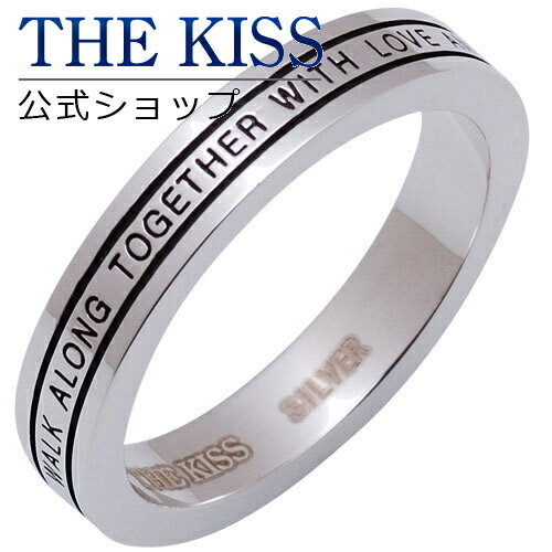 Silver - 【ラッピング無料】THE KISS 公式ショップ シルバー ペアリング （メンズ 単品 ） ペアアクセサリー カップル に 人気 の ジュエリーブランド THEKISS ペア リング・指輪 SR668BK アニバーサリー【あす楽対応（土日祝除く）】