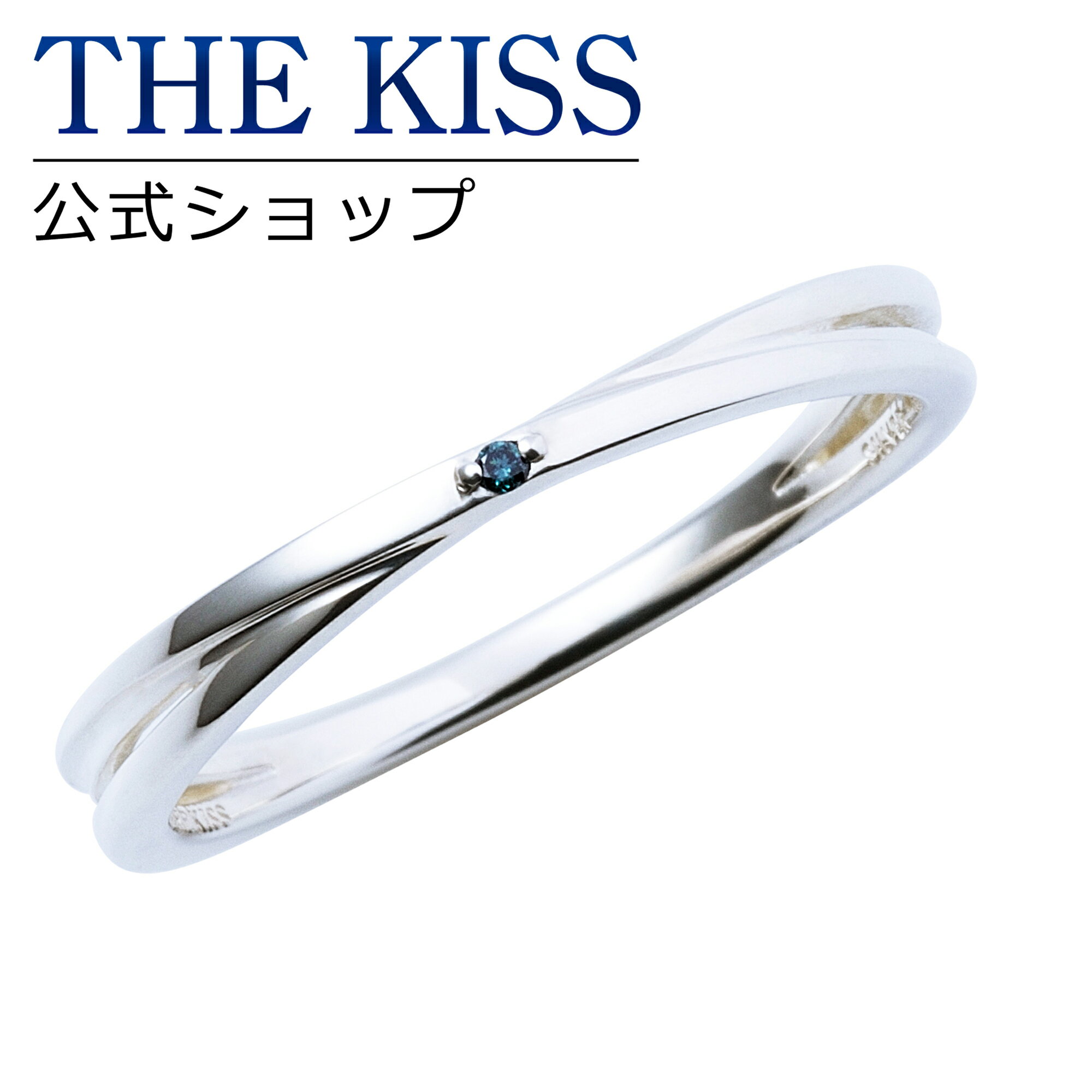 【ラッピング無料】THE KISS 公式ショップ シルバー ペアリング （ メンズ 単品 ） ペアアクセサリー カップル に 人気 の ジュエリーブランド THEKISS ペア リング・指輪 プレゼント SR2026BDM ブライダル【あす楽対応（土日祝除く）】