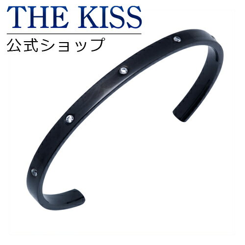 【送料無料】【toU by THE KISS】ブラックイオンプレーティングステンレスペアバングル M （キュービックジルコニア） 同デザインの、レディース用(TBR3036CB)ピンクイオンプレーティング、(TBR3038CB-S)ブルーイ...
