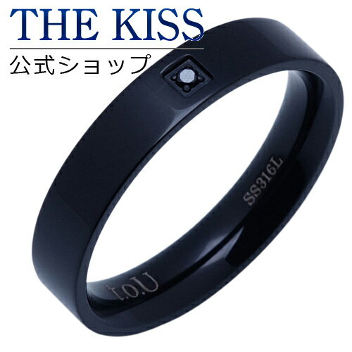 ザ・キッス ステンレスリング・指輪 レディース THE KISS 公式ショップ ｜ ステンレス ペアリング （メンズ 単品 ） ペアアクセサリー カップル に 人気 の ジュエリーブランド ペア リング・指輪 TR3022BKD ザキス ブライダル 【あす楽対応（土日祝除く）】