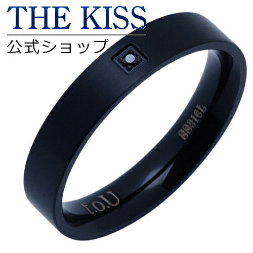 THE KISS 公式ショップ ｜ ステンレス ペアリング （メンズ 単品 ） ペアアクセサリー カップル に 人気 の ジュエリーブランド ペア リング・指輪 TR3025BKD ザキス 母の日 【あす楽対応（土日祝除く）】