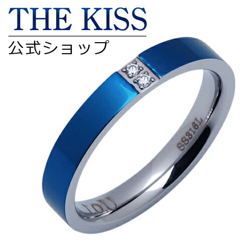 【ラッピング無料】THE KISS 公式ショップ ペアリング 金属アレルギー対応 サージカルステンレス （ メンズ 単品 ） ペアアクセサリー カップル 人気 ジュエリーブランド THEKISS 指輪 プレゼント TR3035CB 母の日 【あす楽対応（土日祝除く）】