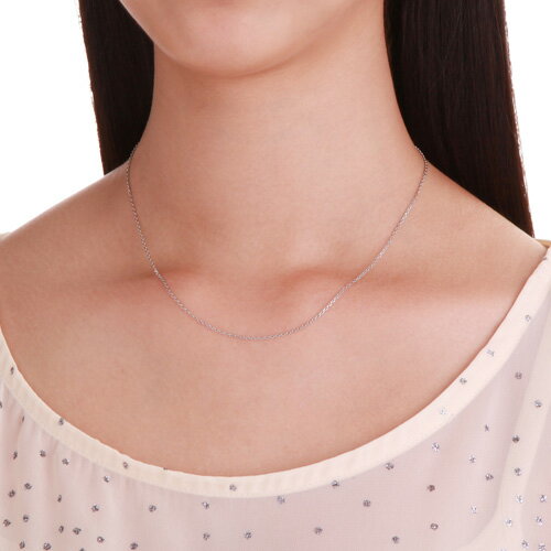 THE KISS 公式ショップ 金属アレルギー対応 サージカルステンレスチェーン 40cm レディース ネックレス（チェーンのみ） アズキチェーン TCA1009-40 ジュエリーブランド THEKISS ホワイトデー【あす楽対応（土日祝除く）】