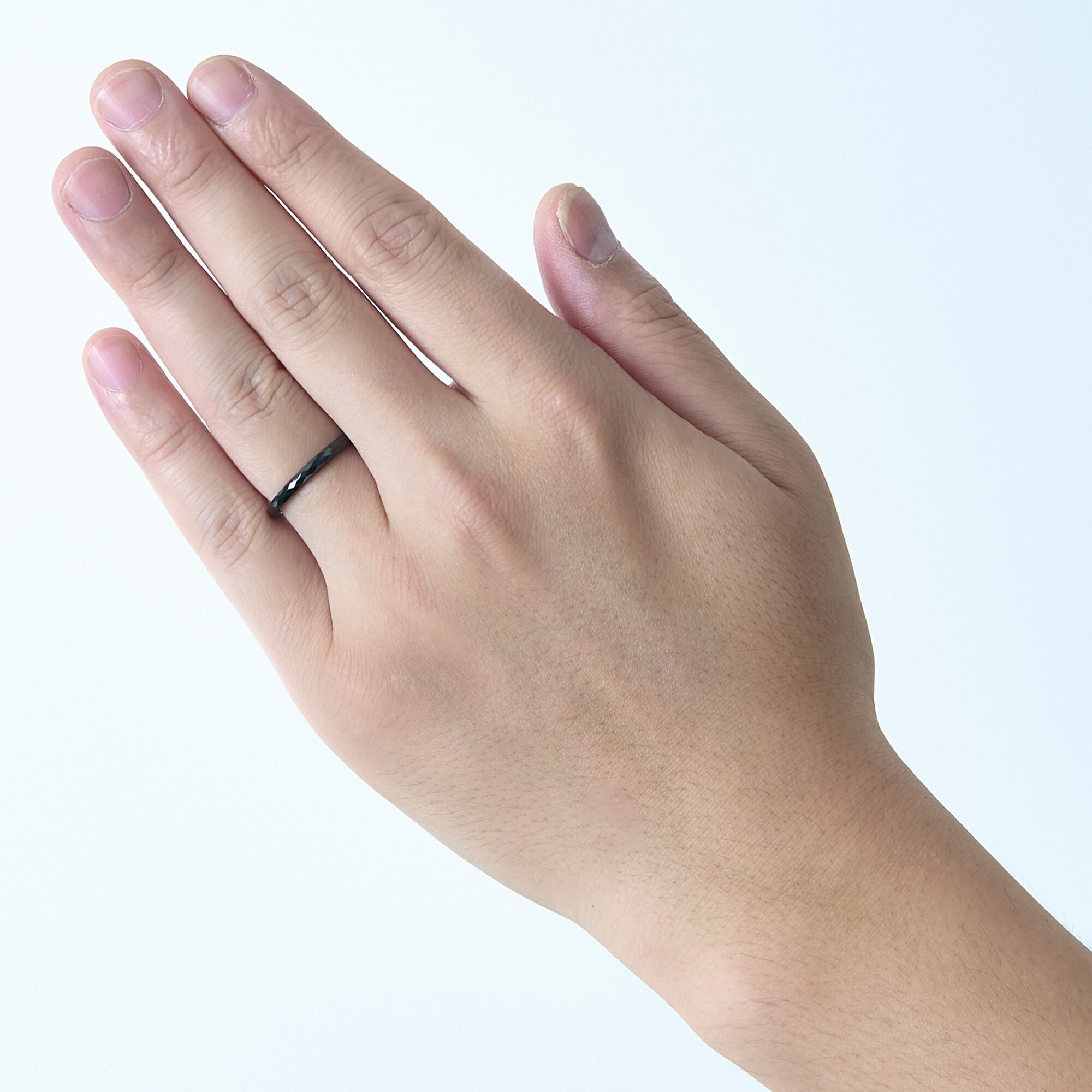 【ラッピング無料】THE KISS 公式ショップ 金属アレルギー対応 タングステン ペアリング カップル 人気 ジュエリーブランド THEKISS 指輪 TR1068PI-1069BK セット シンプル 母の日 ギフト【あす楽対応（土日祝除く）】 3