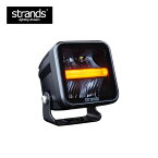 【送料無料】Strands ストランズ 作業灯 ワークライト 四角 小型 ランプ ホワイト 白 オレンジ アンバー LED 12V 24V カスタム ボルボ スカニア トラック アクセサリ volvo fh scania SUV キャンピングカー ジムニー ハリアー VEZEL ランクル ラングラーGクラス ハイエース