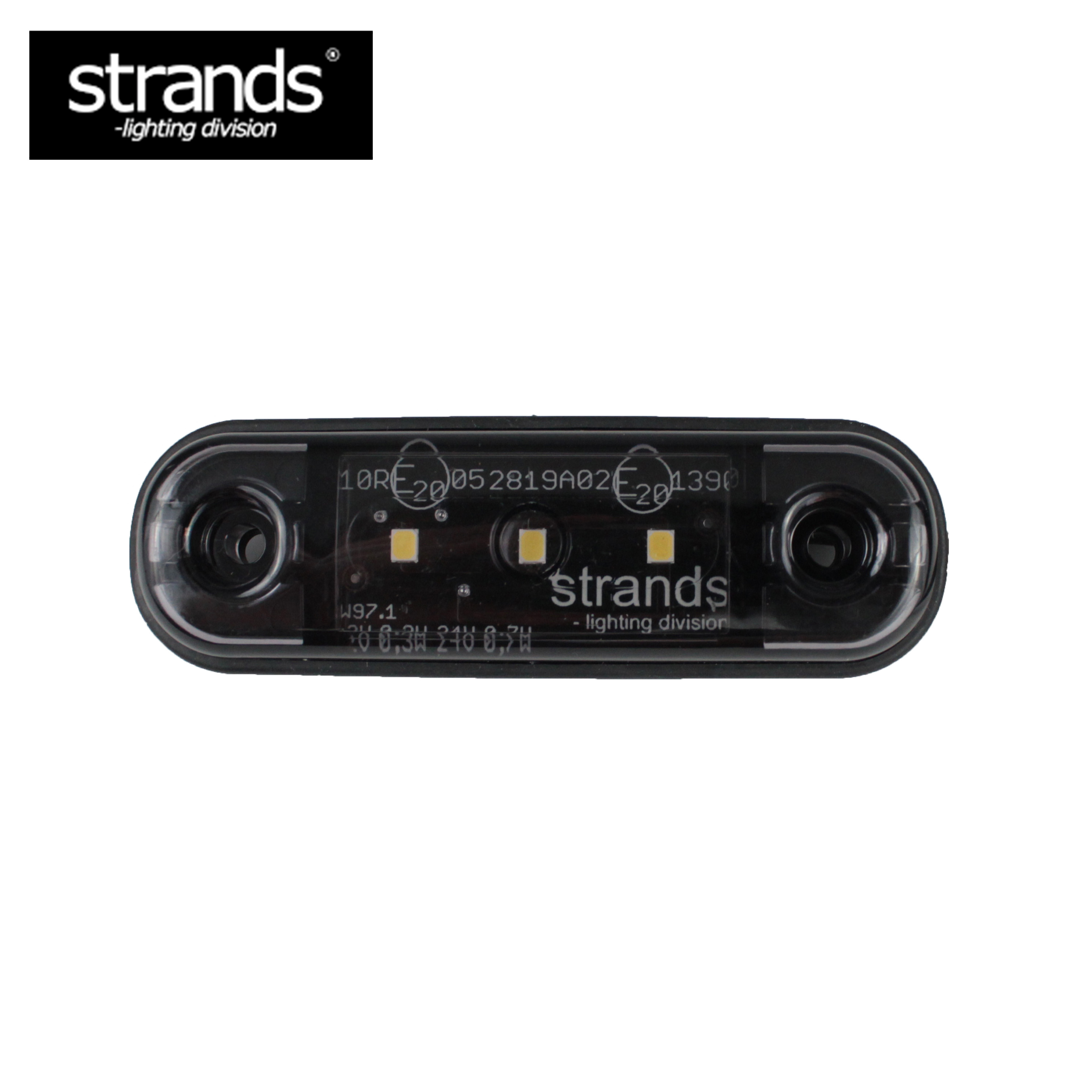 【送料無料】Strands ストランズ マーカー ランプ サイド ホワイト ブラック 白 黒 ユーロ カスタム ボルボ スカニア 12V/24V LED volvo FH4 2021model scania SUV キャンピングカー ジムニー ハリアー VEZEL ランクル ラングラーGクラス ハイエース キャブコン トラック