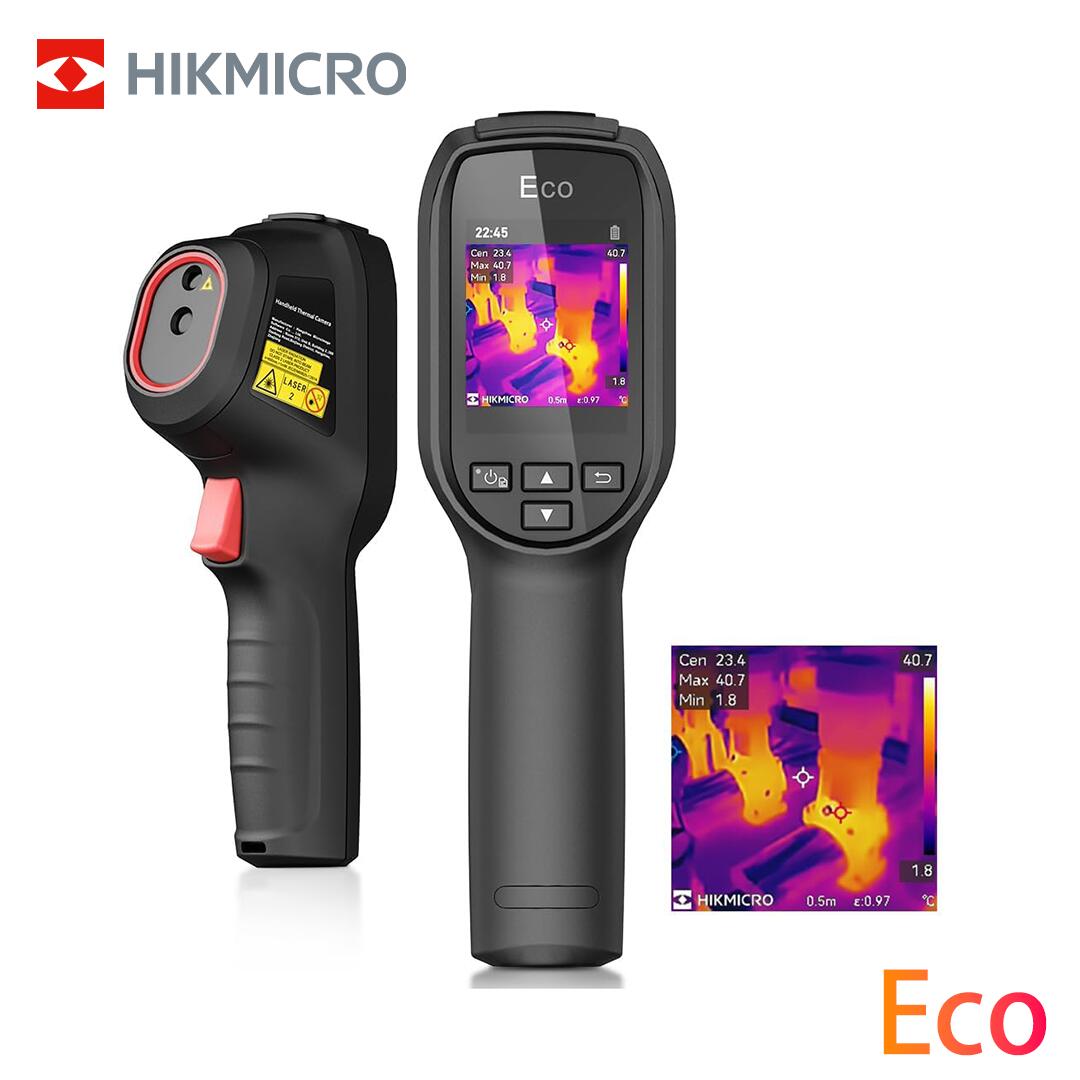 HIKMICRO Eco 赤外線カメラ サーモグラフィー SuperIR 解像度 240x240 25Hz リフレッシュレート 携帯型赤外線サーモカメラ 電池寿命 8H 人気のサーモグラフィーカメラ プロのサーモグラフィ機能 ハンディサーモグラフィカメラ 携帯 検温 災害 防災グッズ 安全確認 夜間 観察