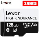 Lexar HIGH-ENDURANCE microSDHCJ[h 128GB ϋv UHS-I U1 Class10 V30 4K őǍ100MB/s hCuR[_[ ZLeBJp }CNSDJ[h [J[h LMSHGED128G-BCNNG