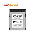 SUNEAST ULTIMATE PRO CFexpress Type B カード 128GB WHITE シリーズ TLC 8K Type-Bカード 最大読込1550MB/s 高速パフォーマンス 書込550MB/s シャッター連写に対応 CFカード 国内正規品5年保証 SE-CFXB128GW1550