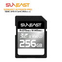 【正規代理店】SUNEAST SDカード 256GB SDXCカード UHS-II V60 最大275MB/s 高速データ転送 U3 4K UHD Class1...