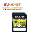 楽天ファストオンライン【期間限定セール】レビュー特典対象商品★SUNEAST ULTIMATE PRO SDXCカード 256GB UHS-II V60 最大280MB/s U3 4K UHD プロフェッショナル SDメモリーカード 【国内正規品5年保証】SE-SDU2256GB280 （YF）