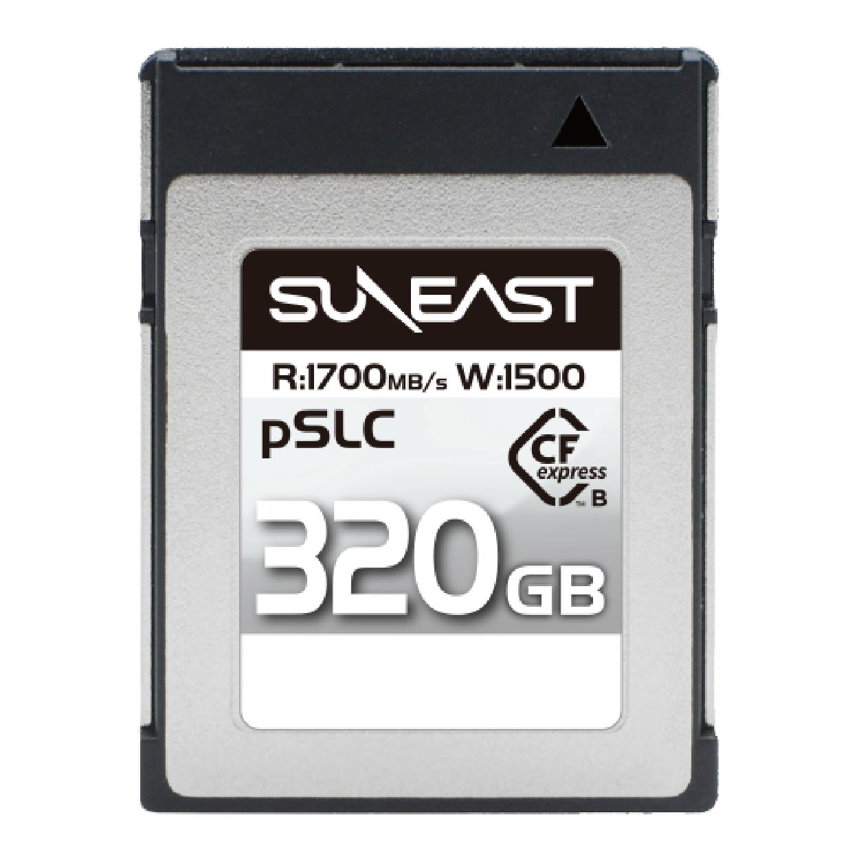 SUNEAST ULTIMATE PRO CFexpress Type B 320GB pSLC Series Type-B CF  PCIe Gen3x2 ɹ1700MB/s 1500MB/sڹ 5ǯݾڡSE-CFXB320S170