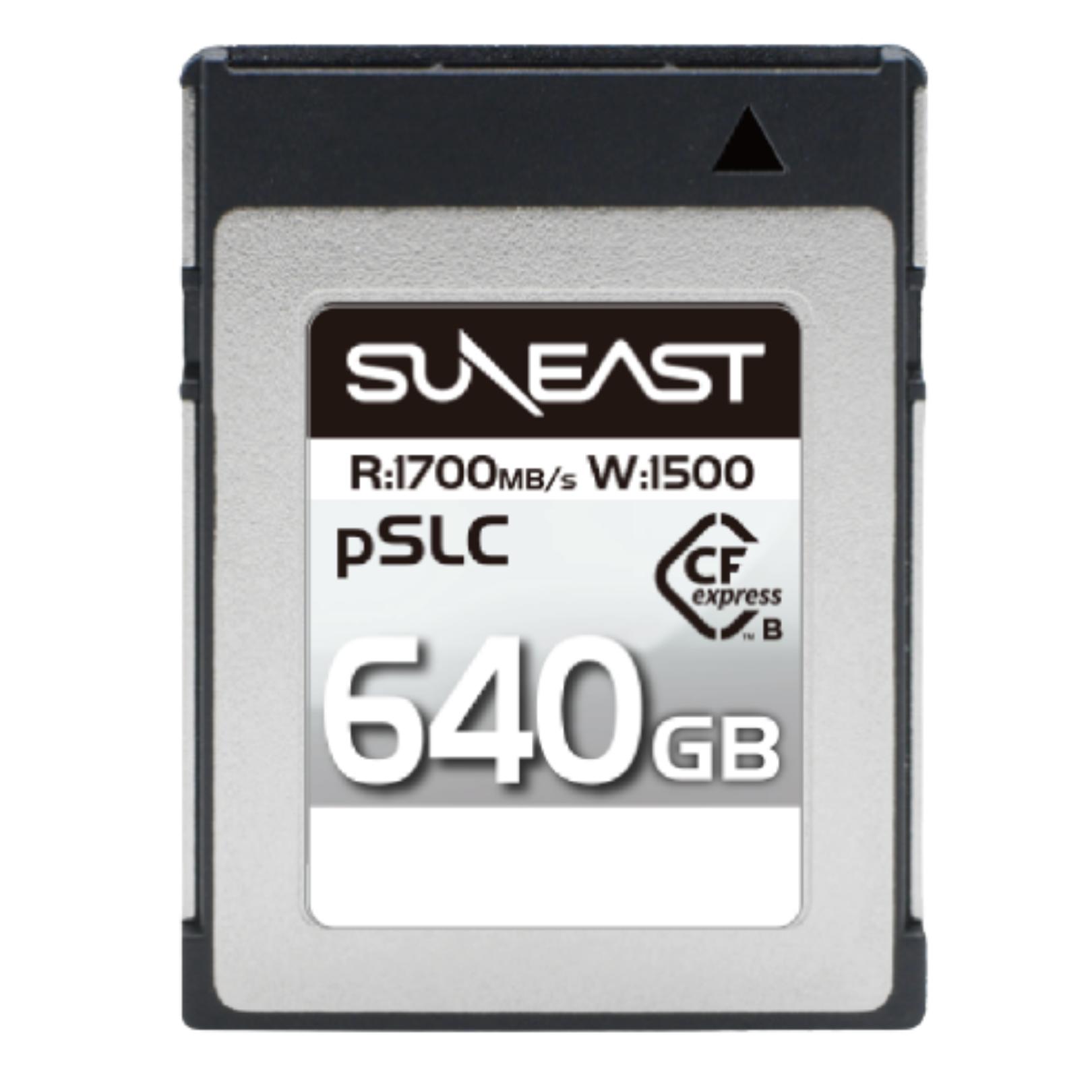 SUNEAST ULTIMATE PRO CFexpress Type B カード 640GB タイプBカード pSLC Series Type-B CF カード PCIe Gen3x2 タイプB コンパクトフラッシュ 最大読込1700MB/s 書込1500MB/s 【国内正規品 5年保証】SE-CFXB640S1700