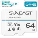 SUNEAST microSDXC カード 64GB 変換アダプター 1個附属 class10 UHS-1 U3 V30 A1 最大読込95MB/s 4K対応 Nintendo Switch ドライブレコーダー 動作確認済 Gaming LP マイクロsdカード 64GB メモリーカード microSD CARD【日本国内正規品1年保証】 (YF)SE-MSD064GMON