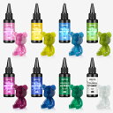 LIGHTWISH UVレジン液 UV-LED対応 50ml*8スパークリング 大容量 カラーUVレジン 光沢 急速硬化 ほぼ無臭 手芸 DIY用 スパークリン...