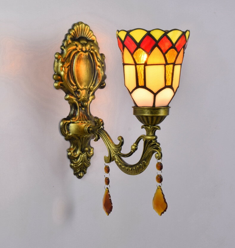 ブラケットライト 壁掛けライト 北欧 壁掛け照明 室内照明 ステンドグラス 照明 照明器具 おしゃれ インテリア アンティーク 玄関照明 照明 LED ウォールライト