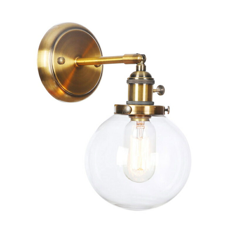 ブラケットライト 北欧 玄関灯 おしゃれ LED対応 丸形 玄関照明 壁掛けライト 壁掛け照明 傘形 洗面所 ウォールライト ガラス 和風 室内照明 階段 真鍮 インテリア 間接照明 モダンアンティーク 洋風 壁付けライト 食卓用 居間用 照明器具 寝室 書斎 カフェー