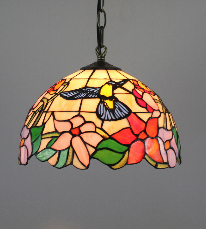 楽天市場】ステンドグラスランプ アンティーク（天井照明｜ライト